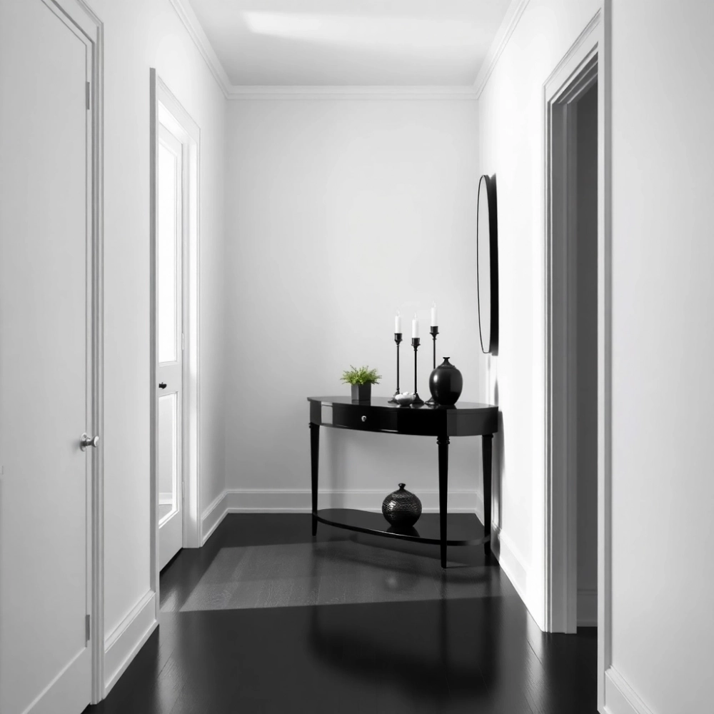 Biało Czarny Przedpokój