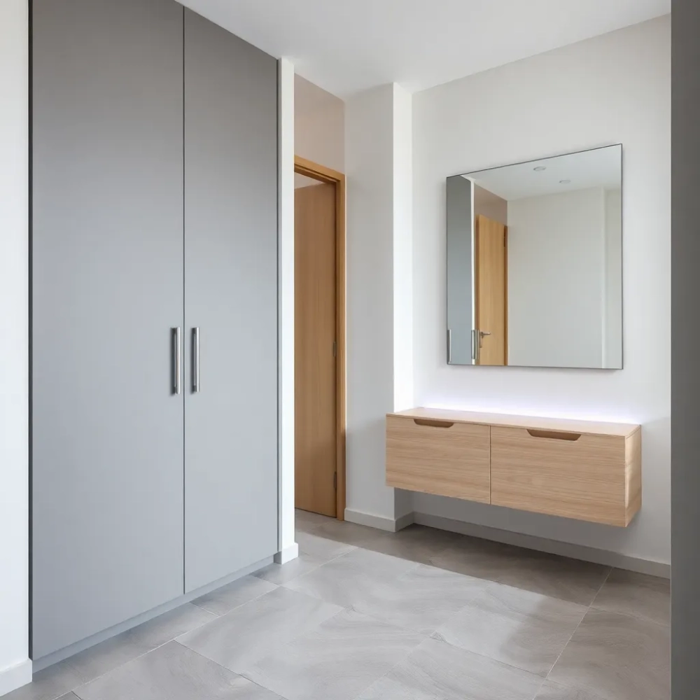 Nowoczesny przedpokój w bloku