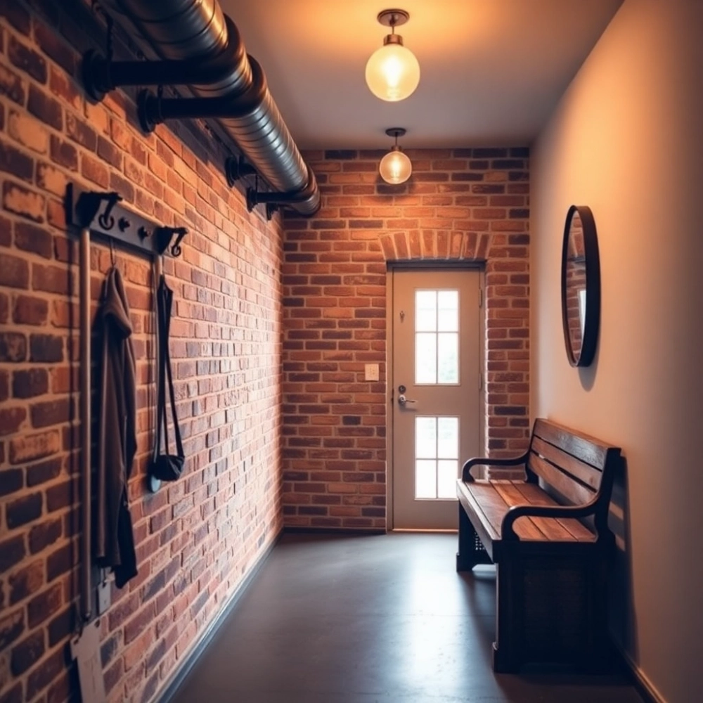 Przedpokój W Stylu Industrialnym