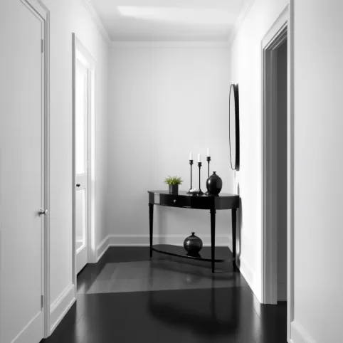 Biało Czarny Przedpokój