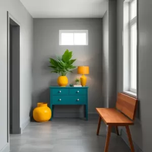 Jaki kolor pasuje do szarego przedpokoju