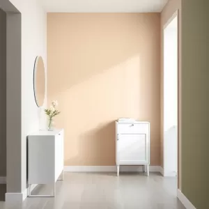 Jaki kolor ścian do białych mebli w przedpokoju