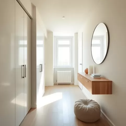 mały przedpokój w bloku  inspiracje