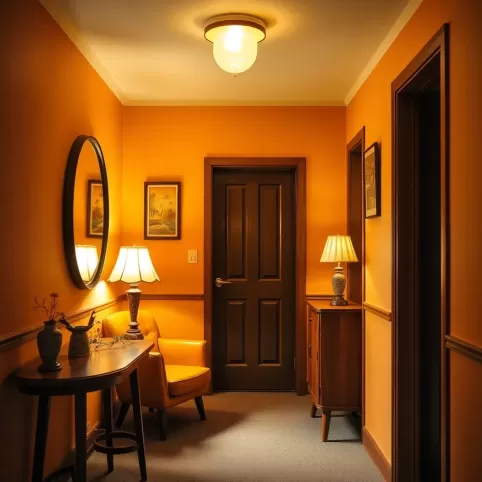 Przedpokój retro inspiracje