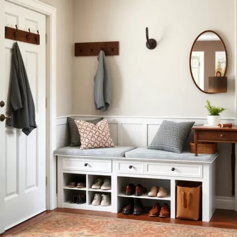 Przedpokój z siedziskiem